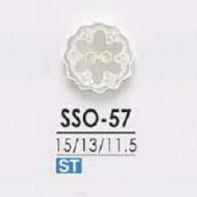 SSO57 Bottone in conchiglia Takase a 2 fori frontali