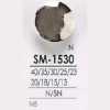 SM1530 Bottone con gambo ad anello semicircolare in ottone