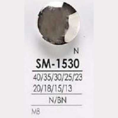 SM1530 Bottone con gambo ad anello semicircolare in ottone