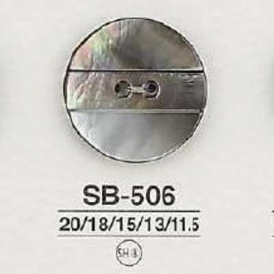 SB506 Bottone a due fori in madreperla nera