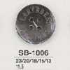 SB1006 Bottone a 4 fori in conchiglia madreperla nera