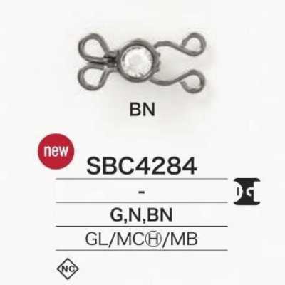 SBC4284 Altri bottoni in vetro/metallo alto/ottone