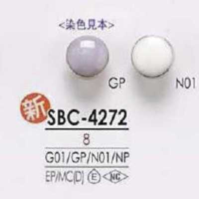 SBC4272 Bottone con gambo a semianello ad anello circolare in resina epossidica/fusione pressofusa