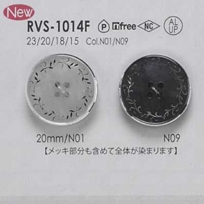 RVS1014F Bottone a 4 fori in alluminio/resina poliestere con fori frontali