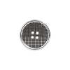 RVS1002 Bottone a 4 fori con foro frontale in alluminio/resina poliestere