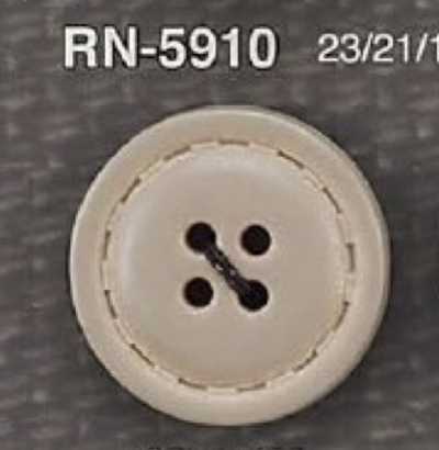 RN5910 Bottone in resina di nylon a 4 fori con fori frontali