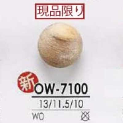 OW7100 Bottone con gambo in legno
