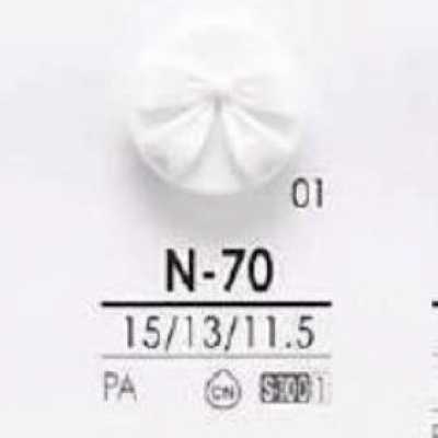 N70 Bottone con gambo a tunnel in resina di nylon