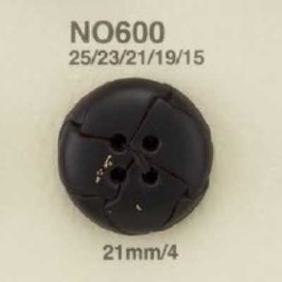 NO600 Bottone in pelle a 4 fori