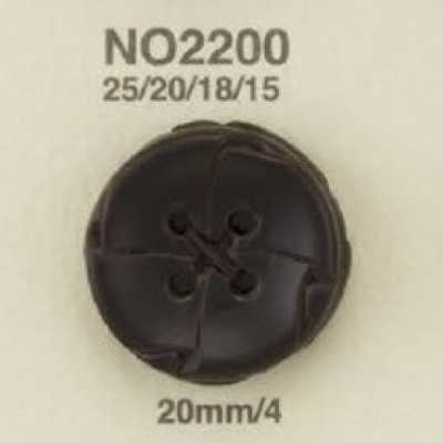 NO2200 Bottone in pelle a 4 fori
