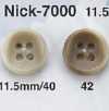 NICK7000 Bottone a 4 fori in resina ureica