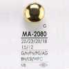 MA2080 Bottone a gambo con anello semicircolare in ottone