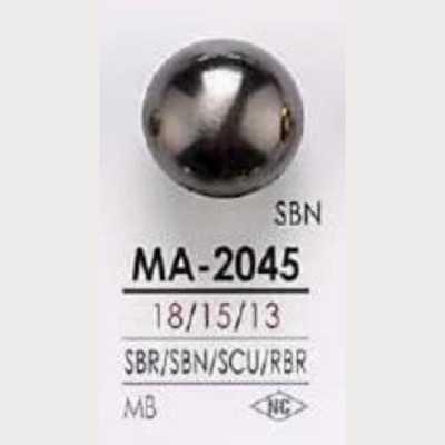 MA2045 Bottone con gambo a mezzo anello e anello circolare in ottone