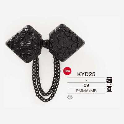 KYD25 Altri bottoni in ottone/resina acrilica