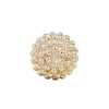 KR878 Bottone con gambo in resina ABS, anello rettangolare, semi-anello