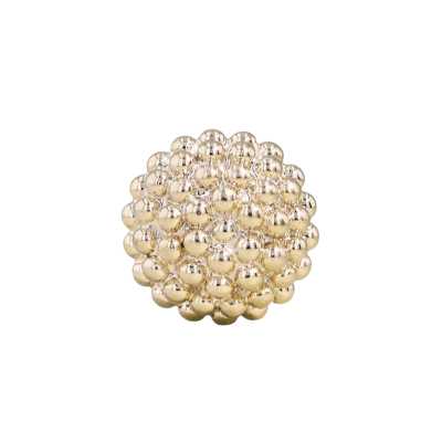 KR878 Bottone con gambo in resina ABS, anello rettangolare, semi-anello