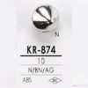 KR874 Bottone quadrato in resina ABS con gambetto ad anello semicircolare