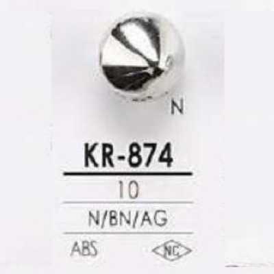 KR874 Bottone quadrato in resina ABS con gambetto ad anello semicircolare