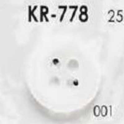 KR778 Bottone in resina di nylon con quattro fori frontali