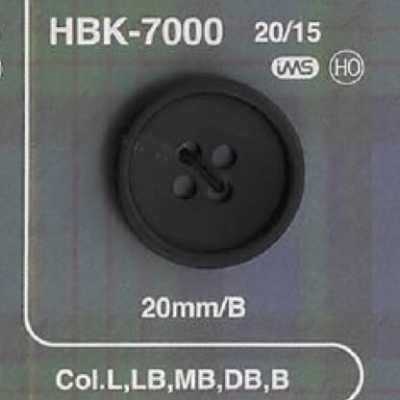 HBK7000 Bottone in vero corno di bufalo a 4 fori