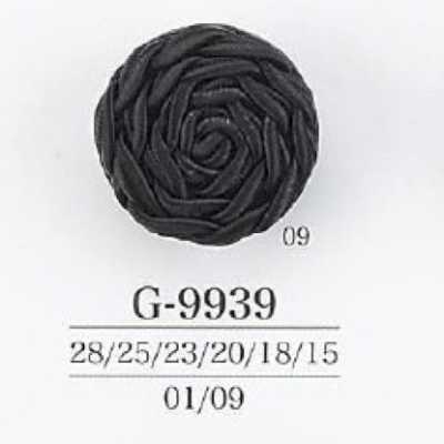G9939 Bottone con gambo a tunnel in corda/resina di nylon