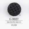 G9927 Bottone con gambo quadrato in resina cord/nylon