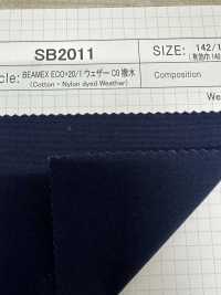 SB2011 BEAMEX ECO+20/1 Panno Resistente Agli Agenti Atmosferici C0 Idrorepellente[Tessile / Tessuto] SHIBAYA Sottofoto