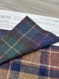 26239 Tartan A Spina Di Pesce In Cotone Clo-Mor[Tessile / Tessuto] SUNWELL Foto secondaria