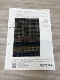 26246 Mini Check In Twill Di Cotone Clo-Mor[Tessile / Tessuto] SUNWELL Sottofoto