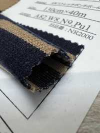 FJ210070 AW Stretch Ponte Strisce Orizzontali (Passo Fine)[Tessile / Tessuto] Fujisaki Textile Sottofoto