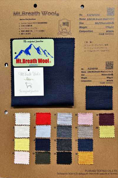FJ210100 Jersey in lana Mt.Breath® 2/60