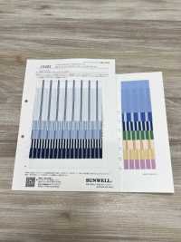 14403 60 Panni Per Macchina Da Scrivere In Cotone A Filo Singolo, Blu, A Righe Multiple[Tessile / Tessuto] SUNWELL Sottofoto