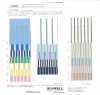 14403 Cotone Typewriter 60s a righe multicolore blu