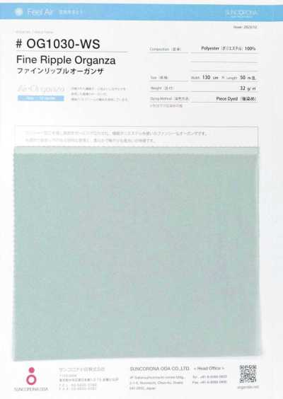 OG1030-WS Organza a piccole increspature