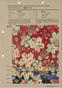 88634 Stampa Jacquard In Stile Giapponese Chirimen[Tessile / Tessuto] VANCET Sottofoto