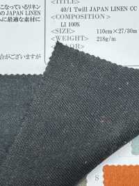 OSDC40041K 40/1 Twill GIAPPONE LINO CC Finitura Finitura Fuzzy[Tessile / Tessuto] Oharayaseni Sottofoto