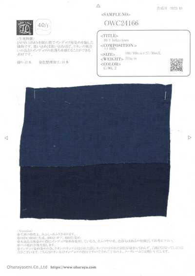 OWC24166 Lino indaco 40/1
