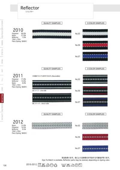 2012 Nastro riflettente