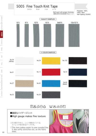 5005 Nastro in maglia Fine Touch