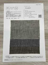 OA43657 Lino 40/1 Filo SUPERIORE Smart Check[Tessile / Tessuto] Oharayaseni Sottofoto