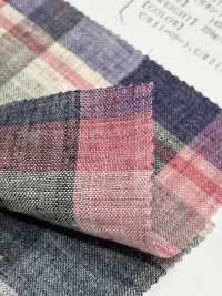 OA42324 40/1 TOP LINO MADRAS CHECK Finitura Soffice[Tessile / Tessuto] Oharayaseni Sottofoto