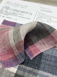 OA42324 40/1 TOP LINO MADRAS CHECK Finitura Soffice[Tessile / Tessuto] Oharayaseni Sottofoto