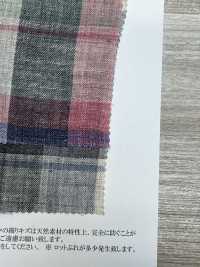 OA42324 40/1 TOP LINO MADRAS CHECK Finitura Soffice[Tessile / Tessuto] Oharayaseni Sottofoto