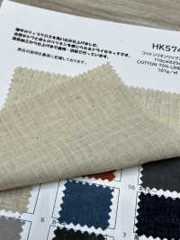 HK5747 Cotone Lino Ripstop[Tessile / Tessuto] KOYAMA Sottofoto