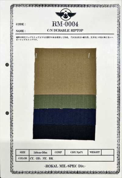 RM-0004 C/N RIPSTOP RESISTENTE