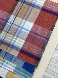 A-8129 Lino Madras Check[Tessile / Tessuto] ARINOBE CO., LTD. Sottofoto