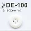 DE100 Bottone in resina poliestere a 4 fori