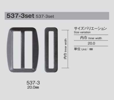 537-3 Set di fibbie
