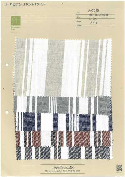 A-7020 Lino europeo Twill 3/1