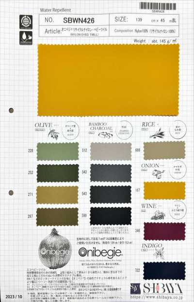 SBWN426 Twill Pesante In Nylon Riciclato Oni-Vege®